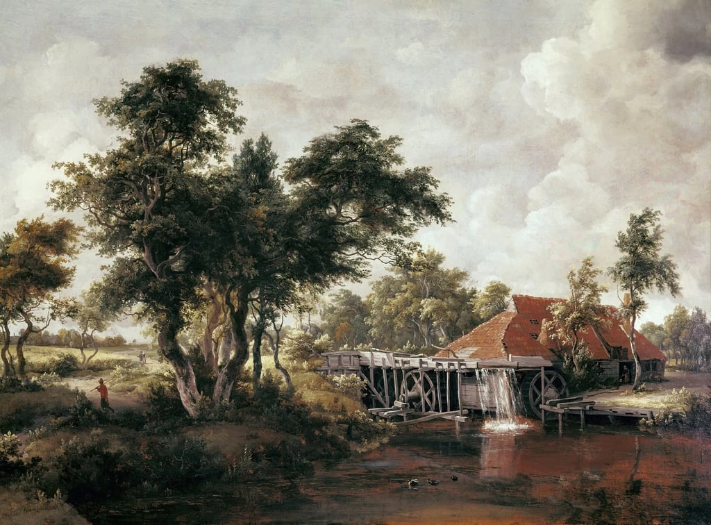 Mulino ad acqua con tetto rosso - The Art Institute of Chicago